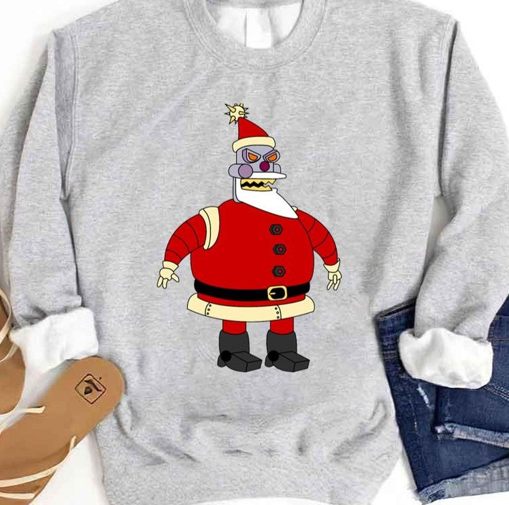 Santa Claus Bot Christmas Sweatshirt T-Shirts, Hoodie | VibeTeeNation.com (Image 1)