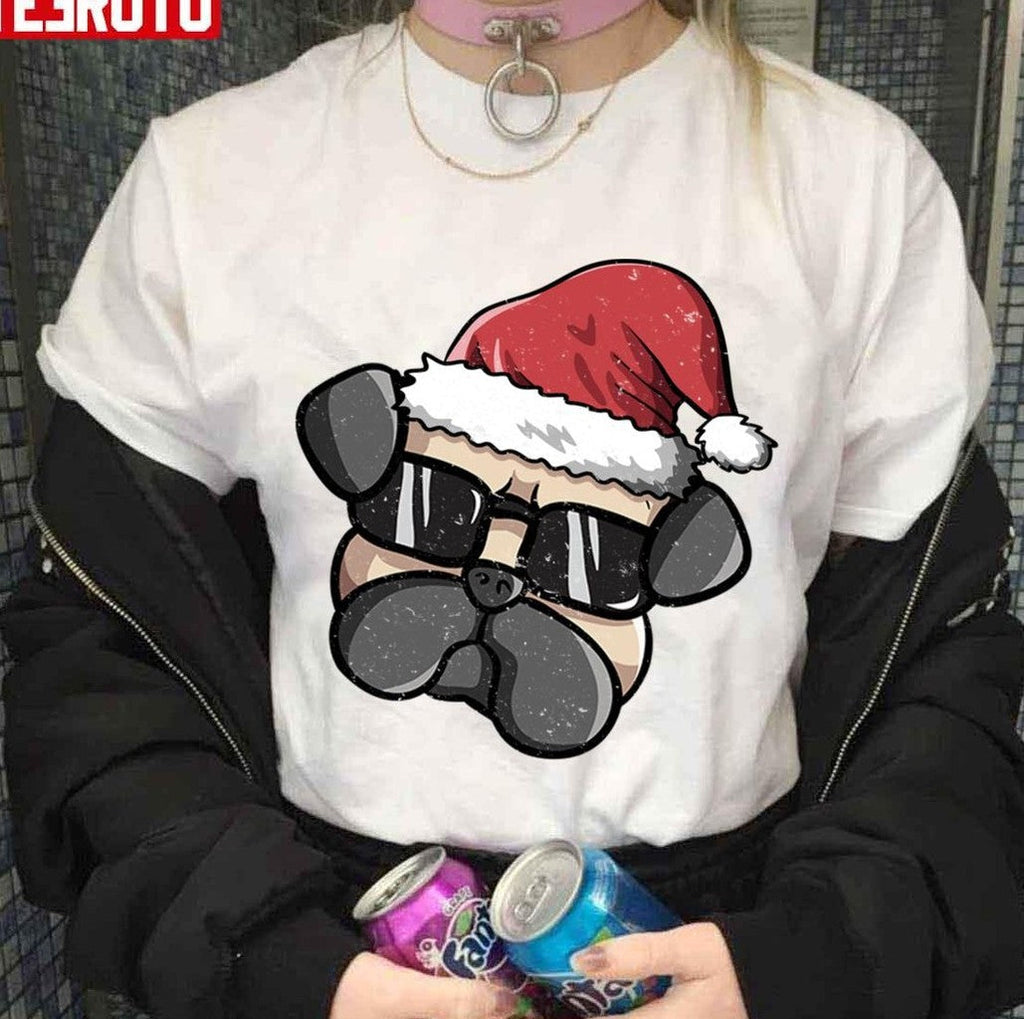 Special Pug Santa Christmas Design Unisex Sweatshirt T-Shirts, Hoodie | VibeTeeNation.com (Image 3)