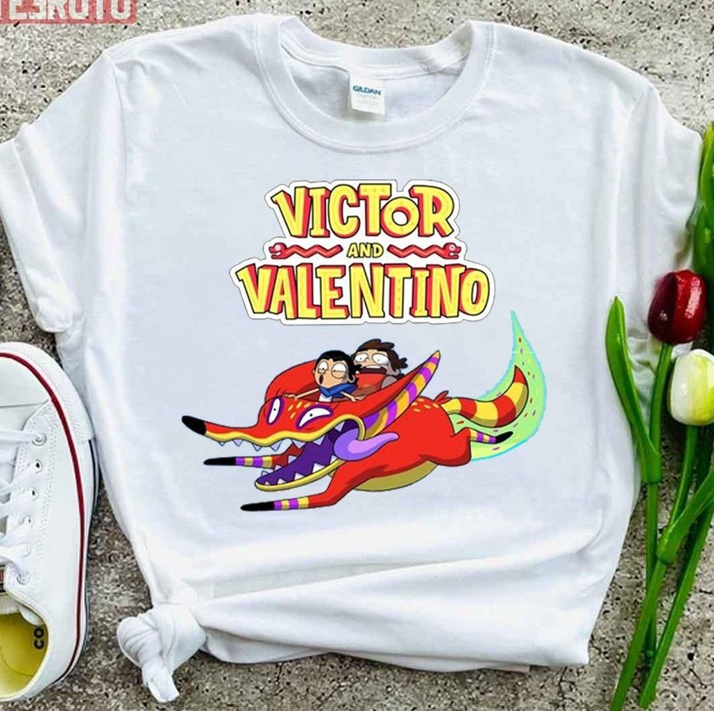 Riding Funny Fox Victor And Valentino Unisex T-Shirt Hoodie, Sweatshirt | VibeTeeNation.com (Image 4)