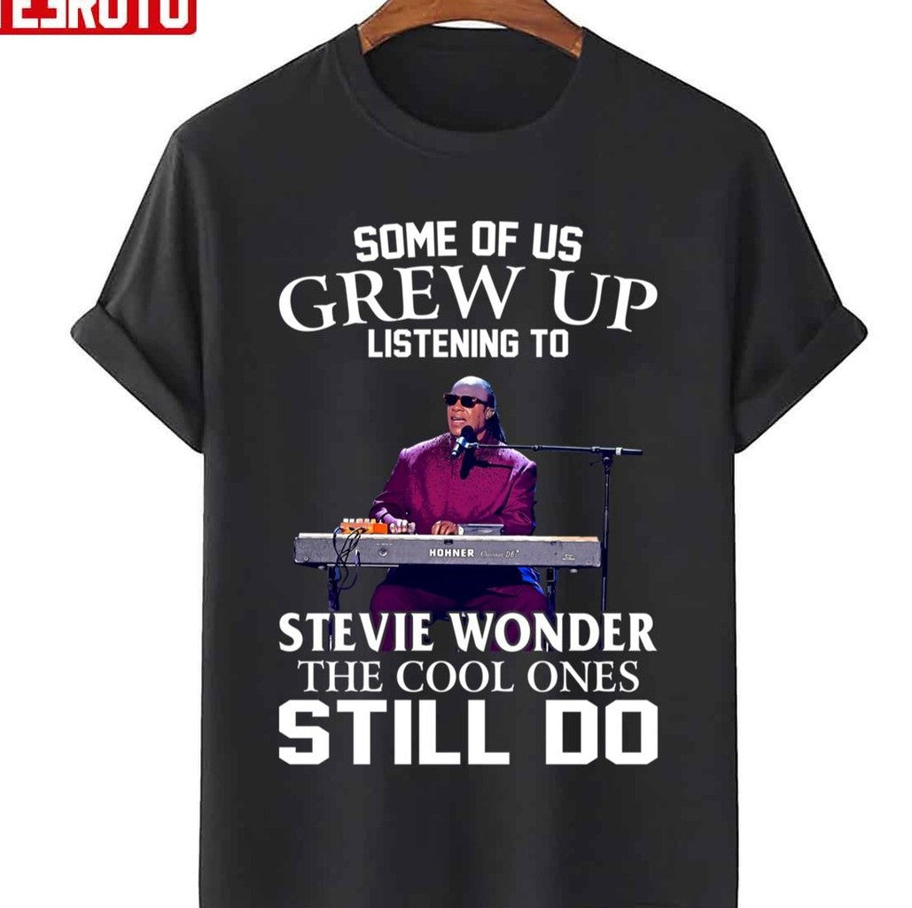 Some Of Us Grew Up Listening To Stevie Wonder The Cool Ones Still Do Unisex Sweatshirt T-Shirts, Hoodie (Image 3)