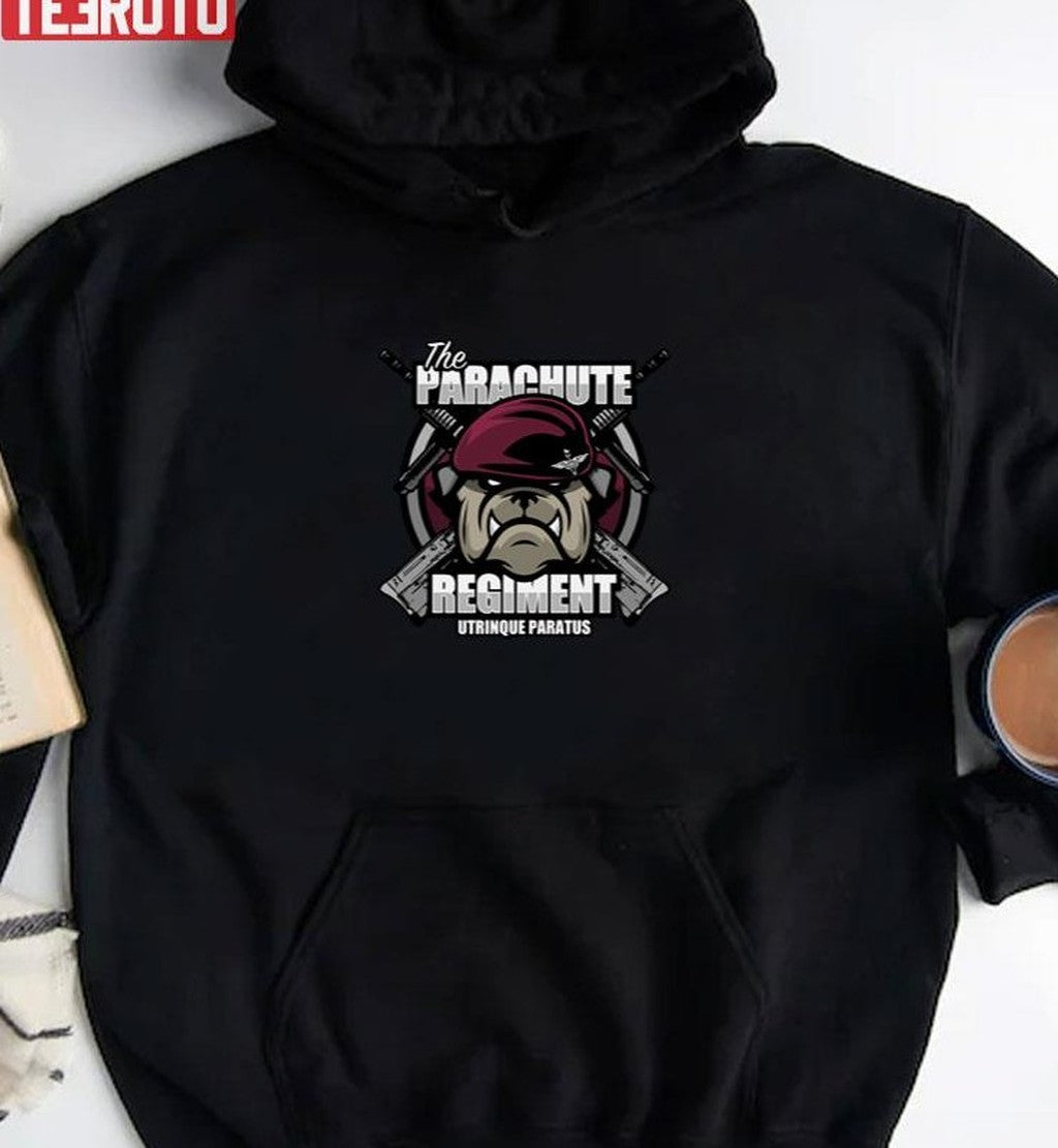 Pitbull Logo Parachute Regiment Unisex T-Shirt Hoodie, Sweatshirt | VibeTeeNation.com (Image 2)