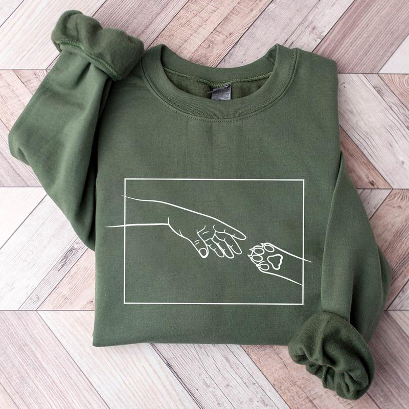 Cat Mom Crewneck Sweatshirt, Hoodie, T-shirt | VibeTeeNation.com (Image 3)
