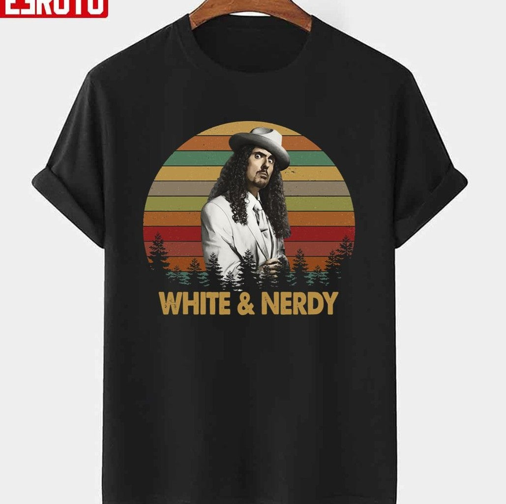 Rock Al White &amp; Nerdy Weird Al Yankovic Vintage Unisex T-shirt Hoodie, Sweatshirt | VibeTeeNation.com (Image 1)