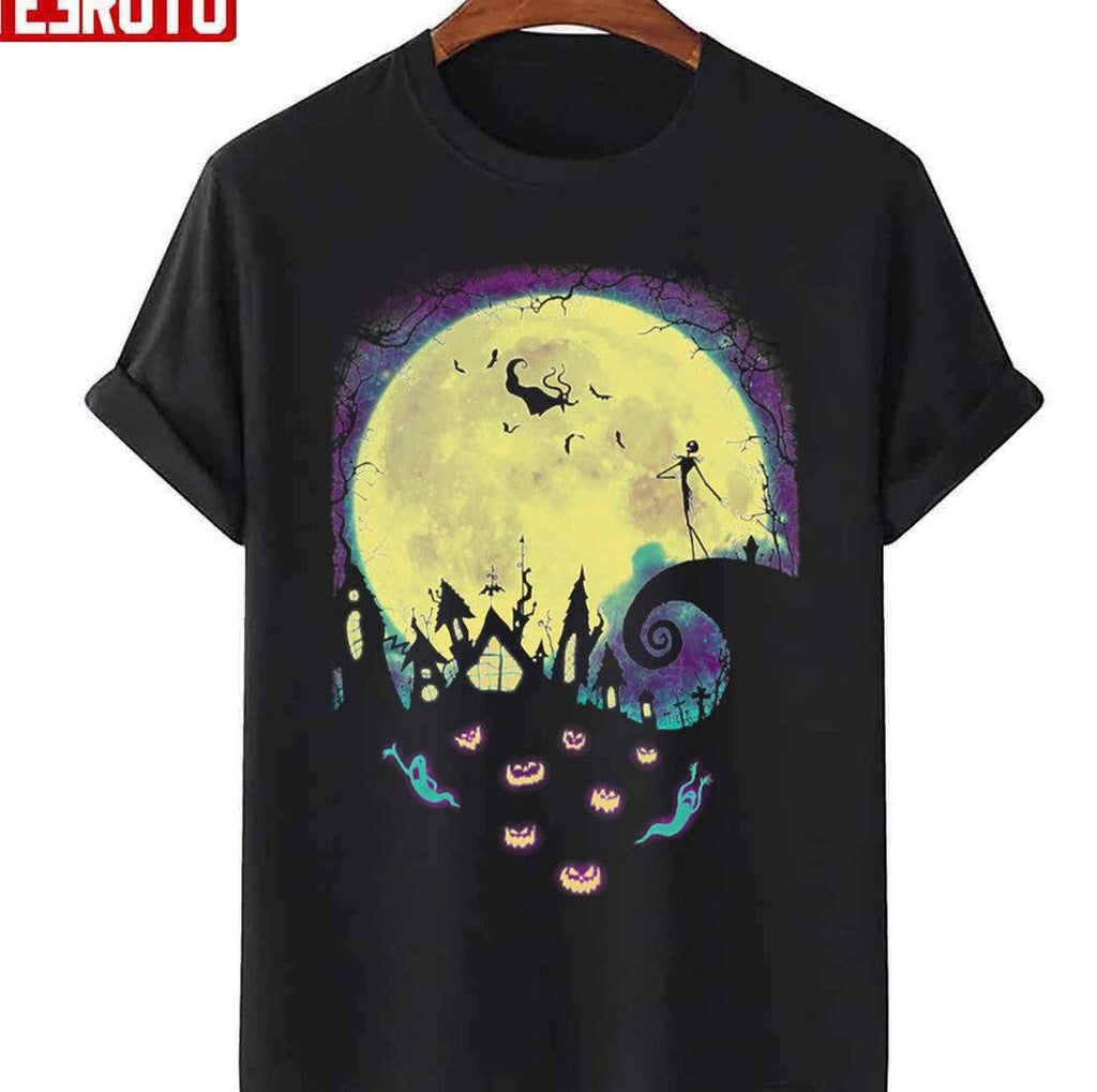 Nightmare Moon Nightmare Before Christmas Pumpkin Garden Unisex Sweatshirt T-Shirts, Hoodie | VibeTeeNation.com (Image 3)