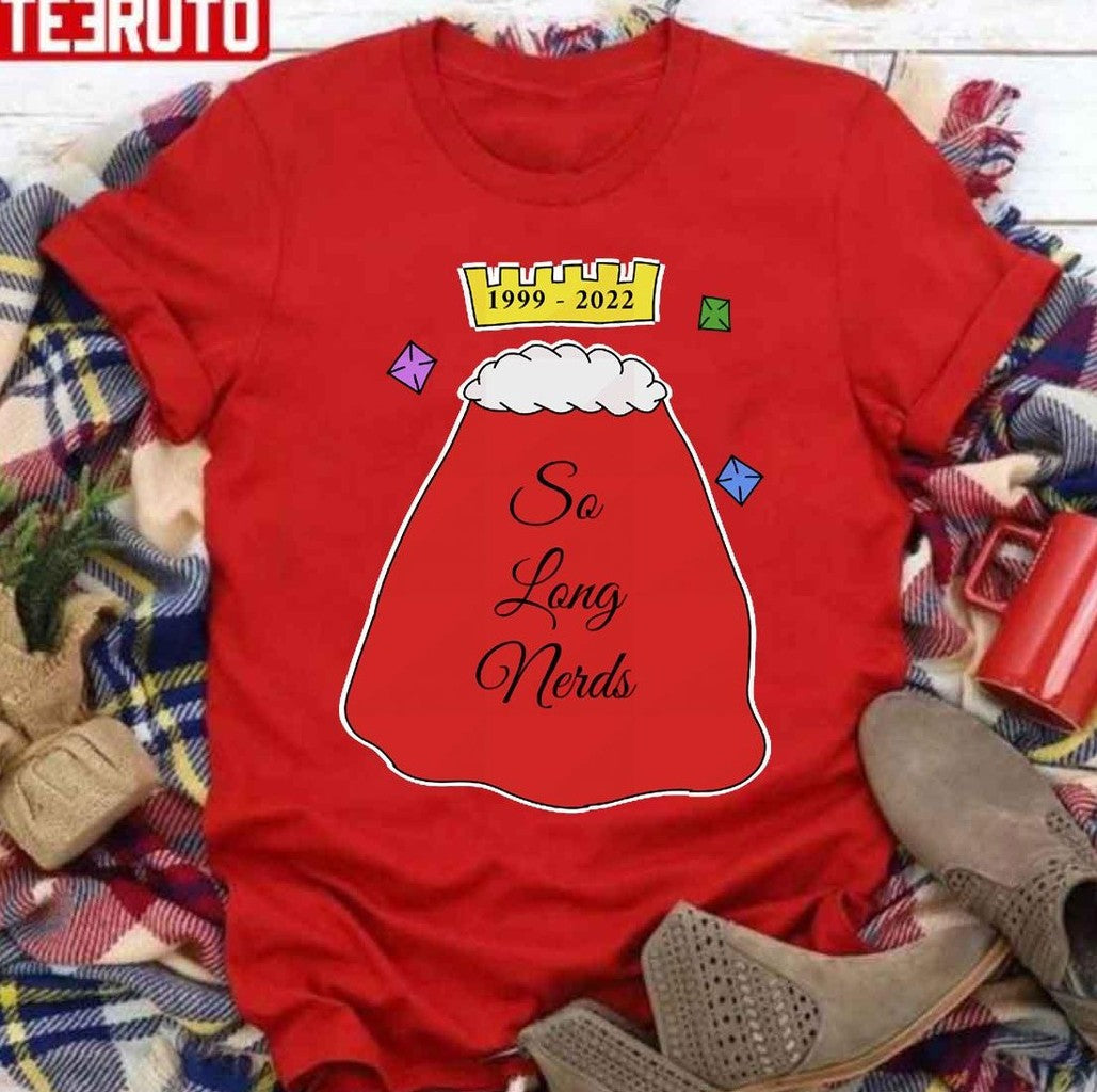 So Long Nerds Rip Technoblade Unisex T-Shirt Hoodie, Sweatshirt | VibeTeeNation.com (Image 1)