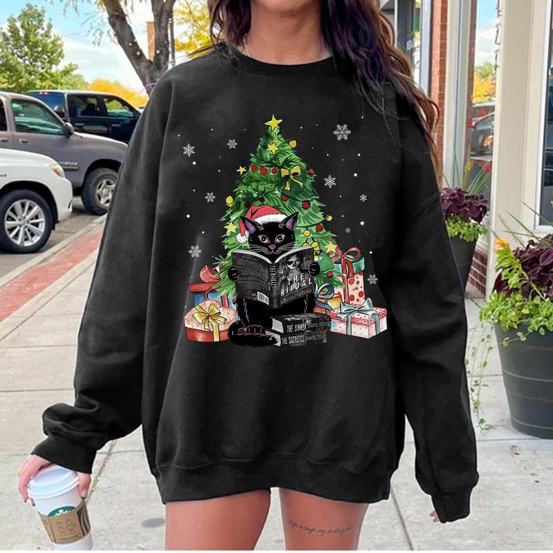 Cute Black Cat The LORDS Series Book Christmas Sweatshirt, The Ritual Book Shirt, Shantel Tessier Merch, Dark... (Image 5)