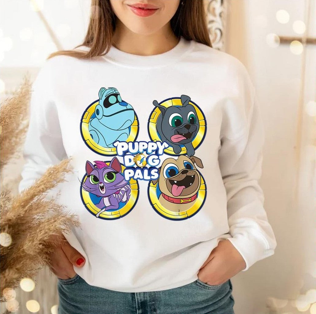 Puppy Dog Pals With Friends Unisex Sweatshirt T-Shirts, Hoodie | VibeTeeNation.com (Image 2)