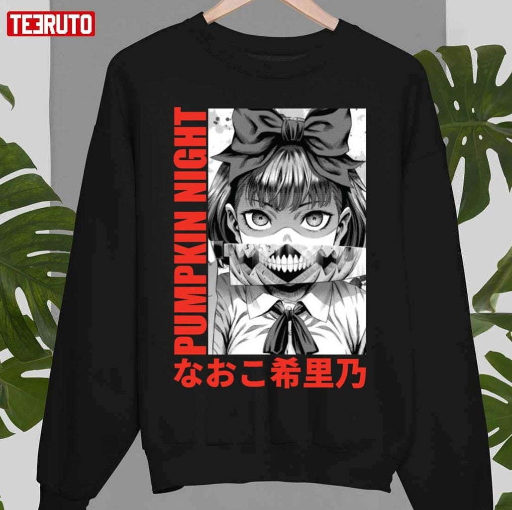 Pumpkin Night Anime Naoko Kirino Unisex T-Shirt Hoodie, Sweatshirt | VibeTeeNation.com (Image 3)