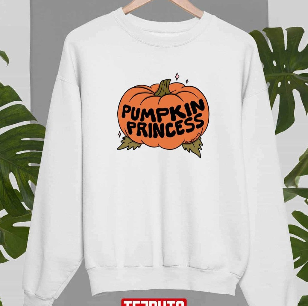 Pumpkin Princess Halloween Unisex Sweatshirt T-Shirts, Hoodie | VibeTeeNation.com (Image 1)