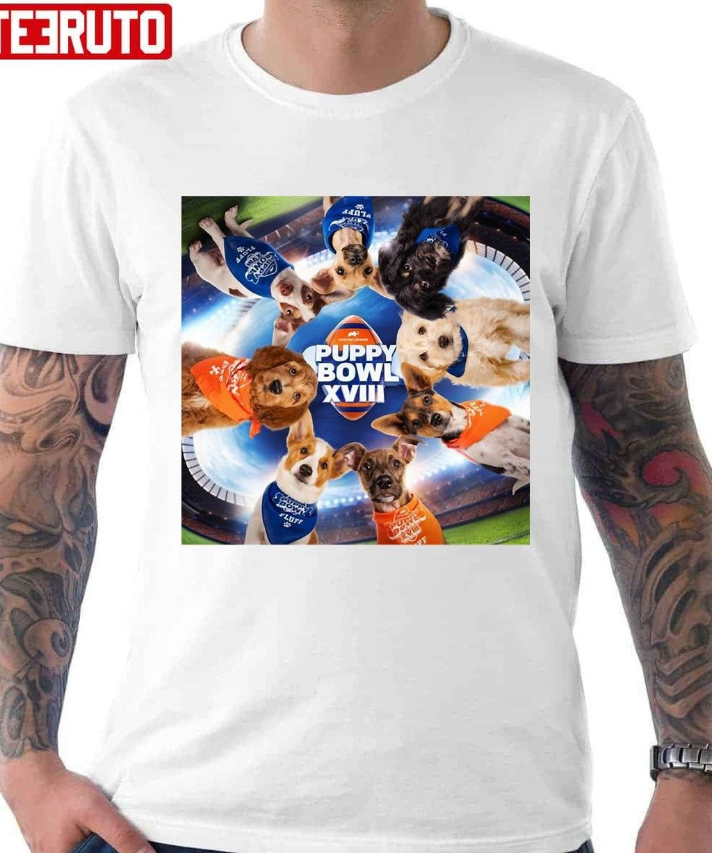 Puppy Bowl Unisex Hoodie T-Shirts, Sweatshirt | VibeTeeNation.com (Image 3)