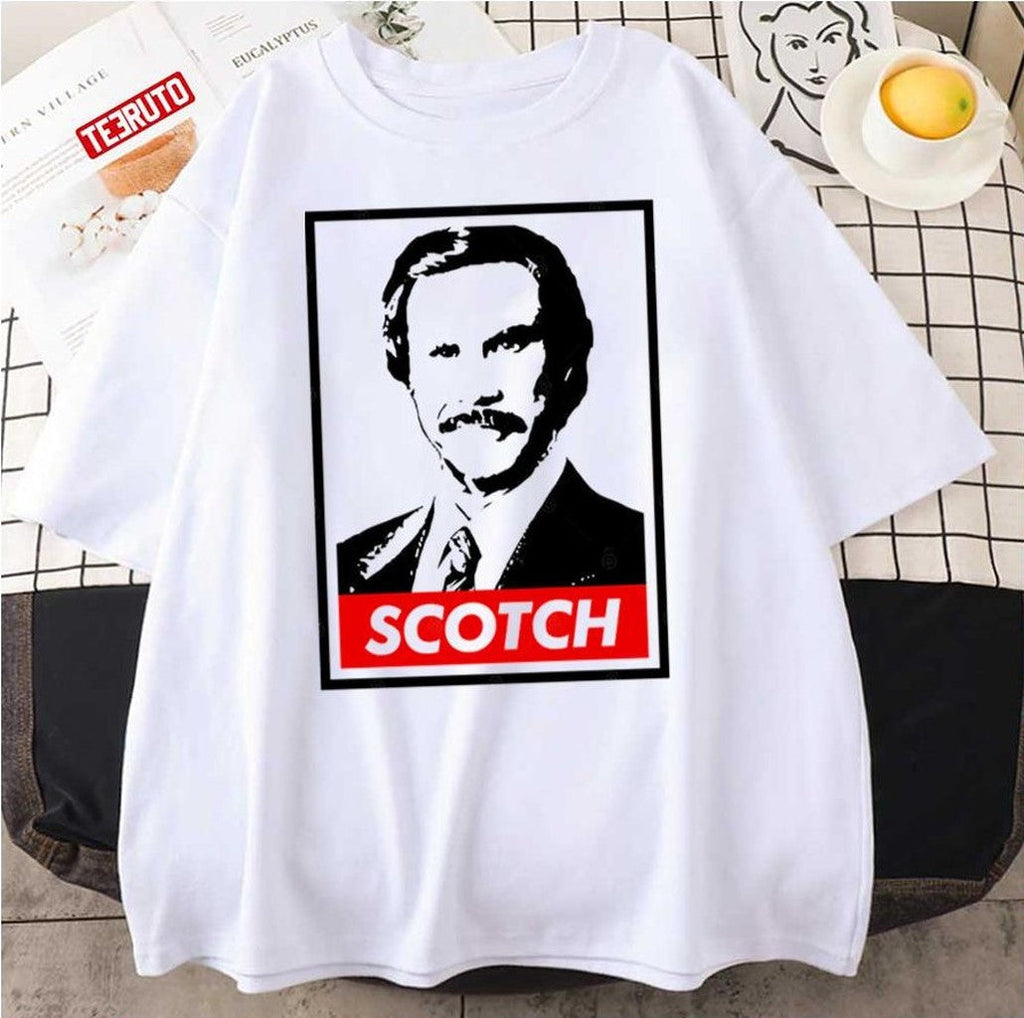 Ron Burgundy Scotch Unisex T-Shirt Hoodie, Sweatshirt | VibeTeeNation.com (Image 1)