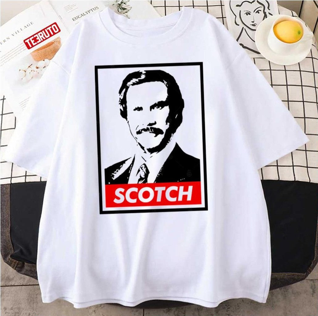 Ron Burgundy Scotch Unisex T-Shirt Hoodie, Sweatshirt | VibeTeeNation.com (Image 1)