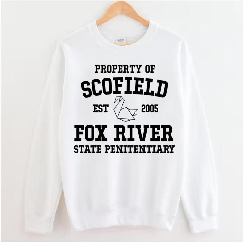 Property Of Scofield Fox River Prison Break Unisex Hoodie T-Shirts, Sweatshirt | VibeTeeNation.com (Image 2)