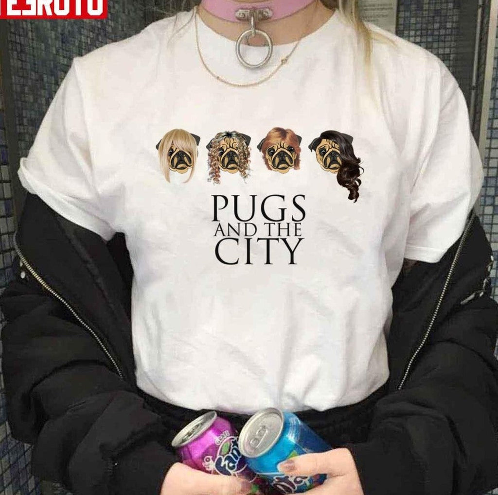 Pugs And The City Sex And The City Inspired Unisex Hoodie T-Shirts, Sweatshirt | VibeTeeNation.com (Image 3)