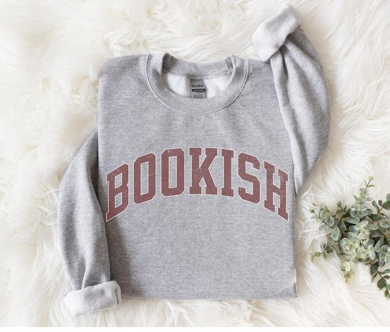 Bookworm Sweatshirt, Book Nerd, Book Lover, Bookish Gift, Gift for Book Lover, Librarian Sweatshirt Menswear... (Image 3)