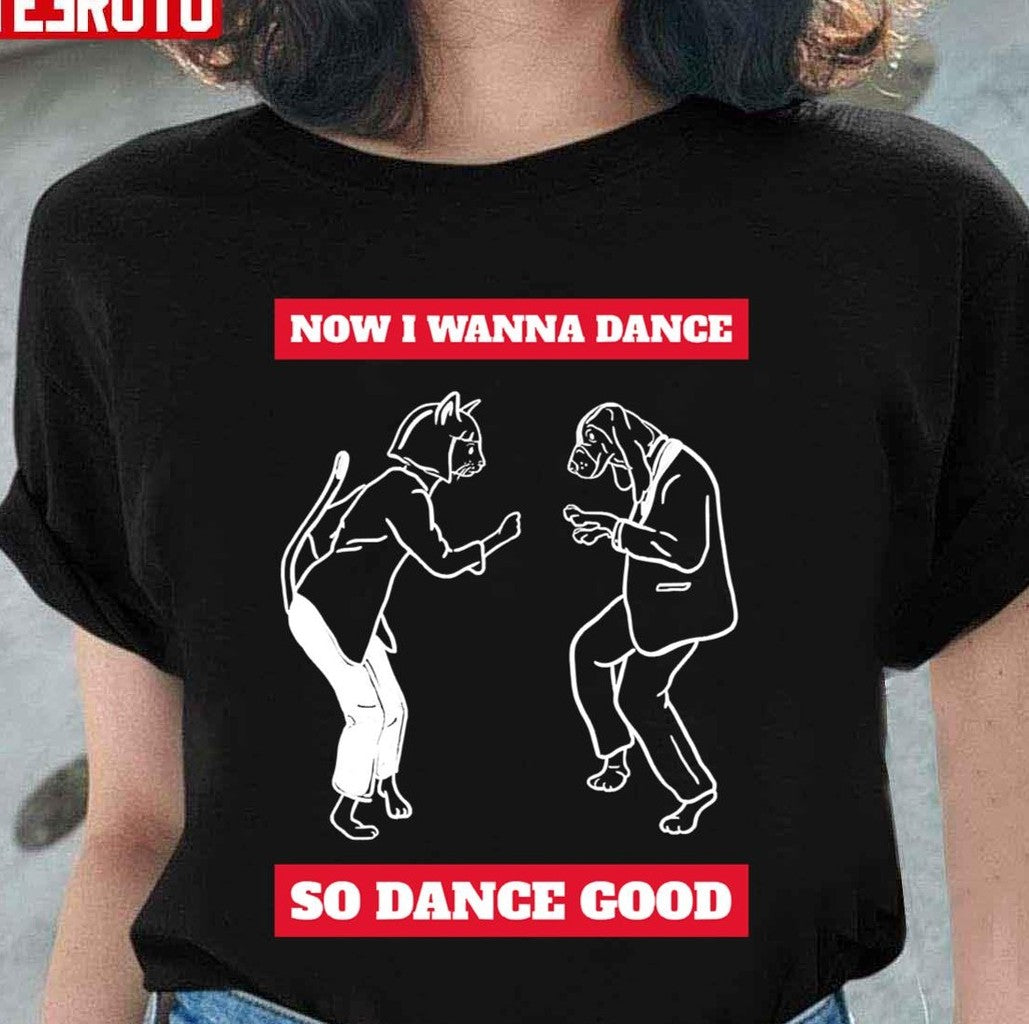 Pulp Fiction Dog Puppy Dance Milkshake Pop Culture Unisex Sweatshirt T-Shirts, Hoodie | VibeTeeNation.com (Image 2)