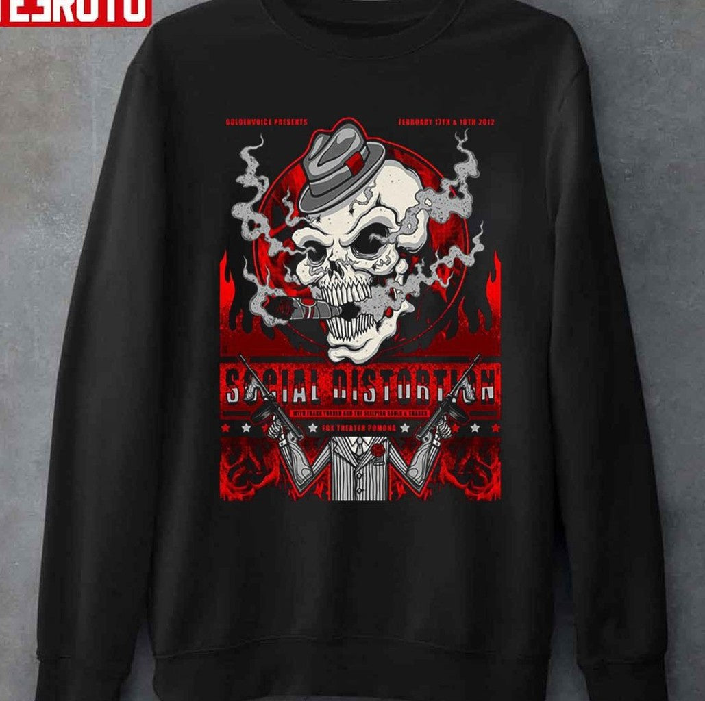 Smiking Skull Don’t Take Me For Granted Social Distortion Punk Rock Band Unisex T-Shirt Hoodie, Sweatshirt (Image 3)