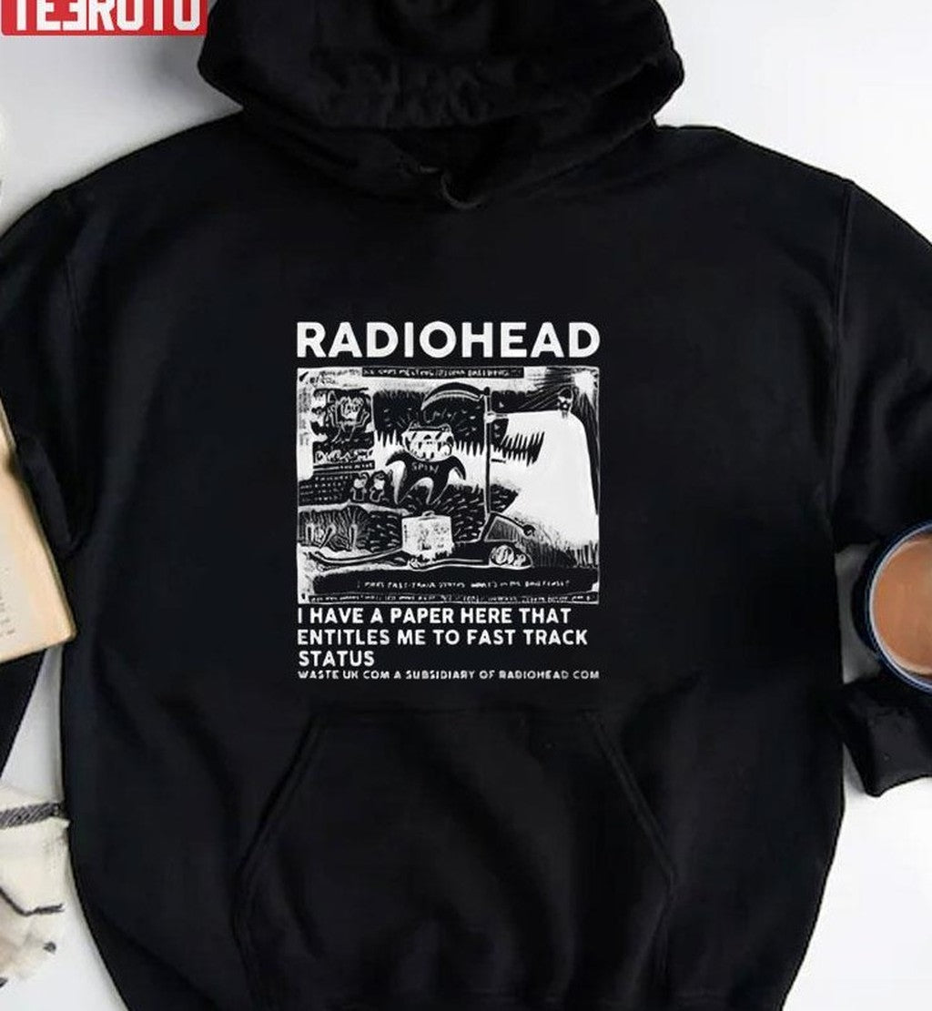 Radiohead Vintage Rock Band Unisex T-Shirt Hoodie, Sweatshirt | VibeTeeNation.com (Image 2)