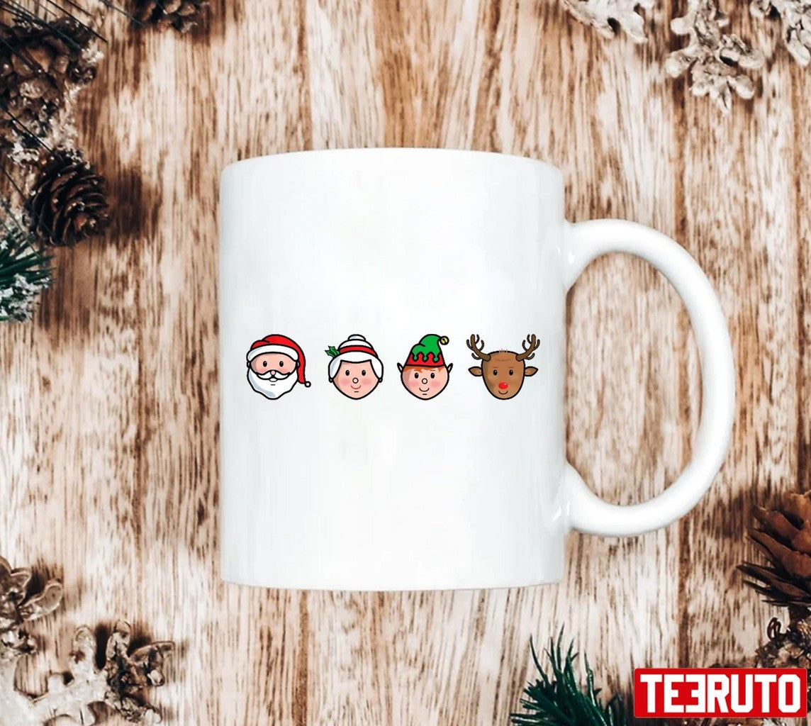 Santa Claus Mrs Claus Buddy And Rudolph Unisex Sweatshirt T-Shirts, Hoodie | VibeTeeNation.com (Image 2)