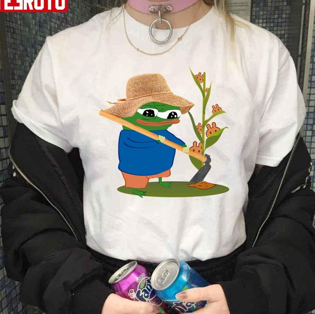 Pepo Yield Farming Cake Pancakeswap Unisex Sweatshirt T-Shirts, Hoodie | VibeTeeNation.com (Image 3)