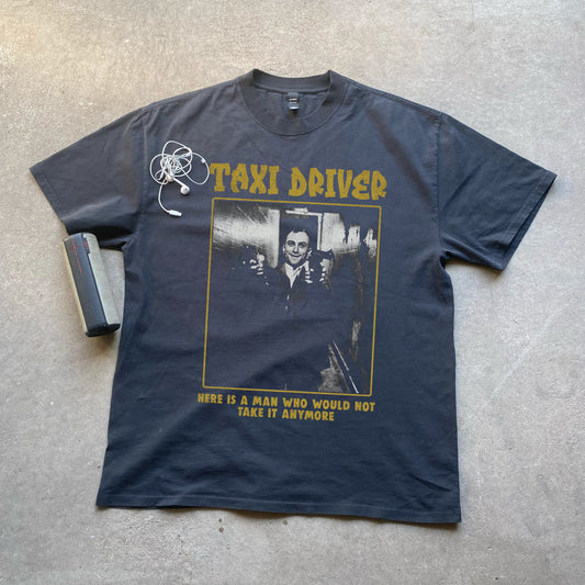 90S ROBERT DE NAIRO 'TAXI DRIVER' HEAVYWEIGHT BLACK T-SHIRT
