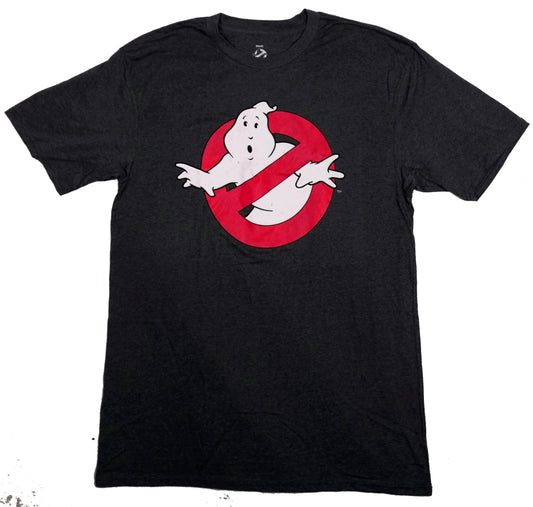 Ghostbusters Mens T-Shirt - Classic No Ghosts Logo Under Name