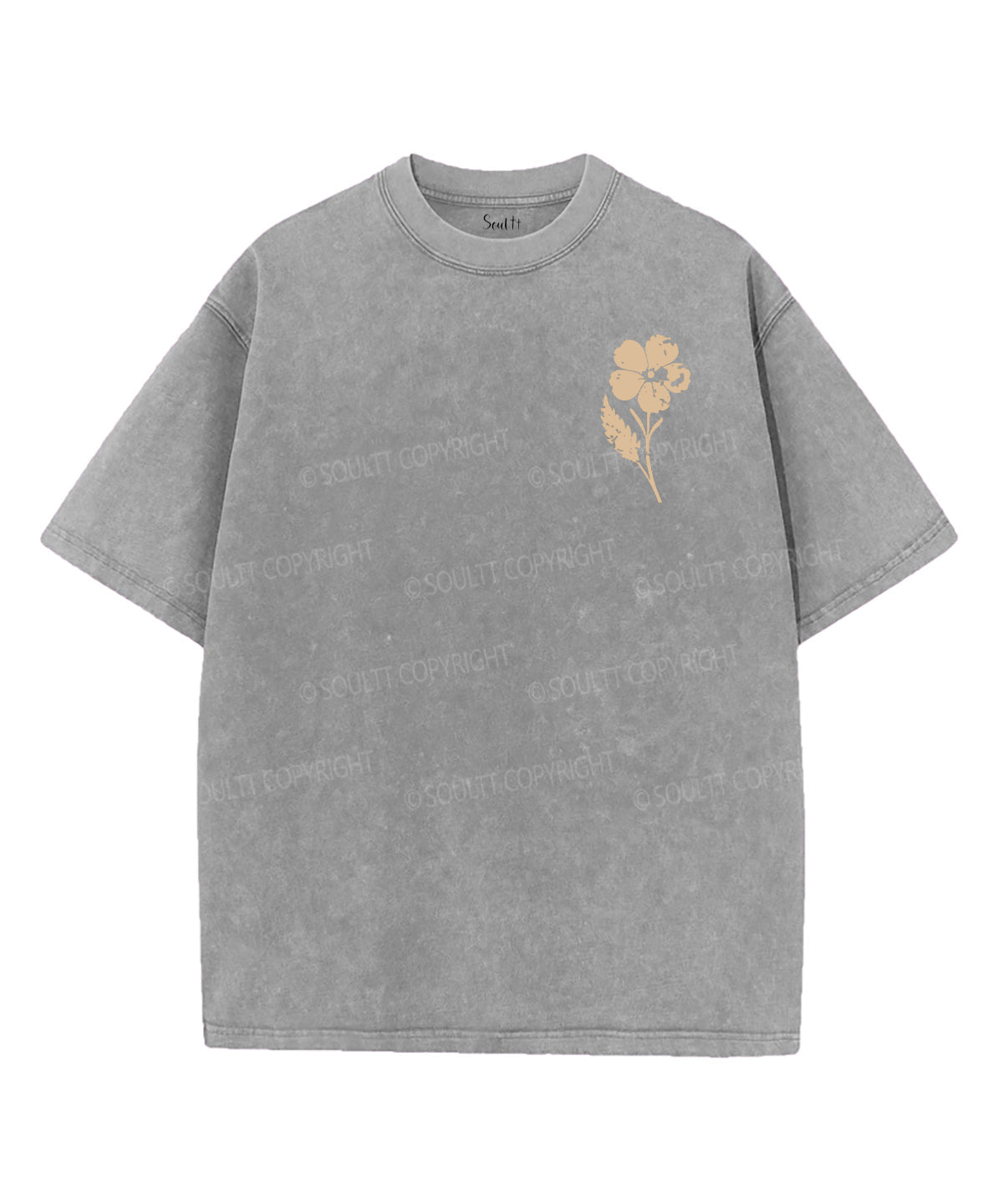 Consider The Wildflowers Double Sided Unisex Washed Christian T-shirt