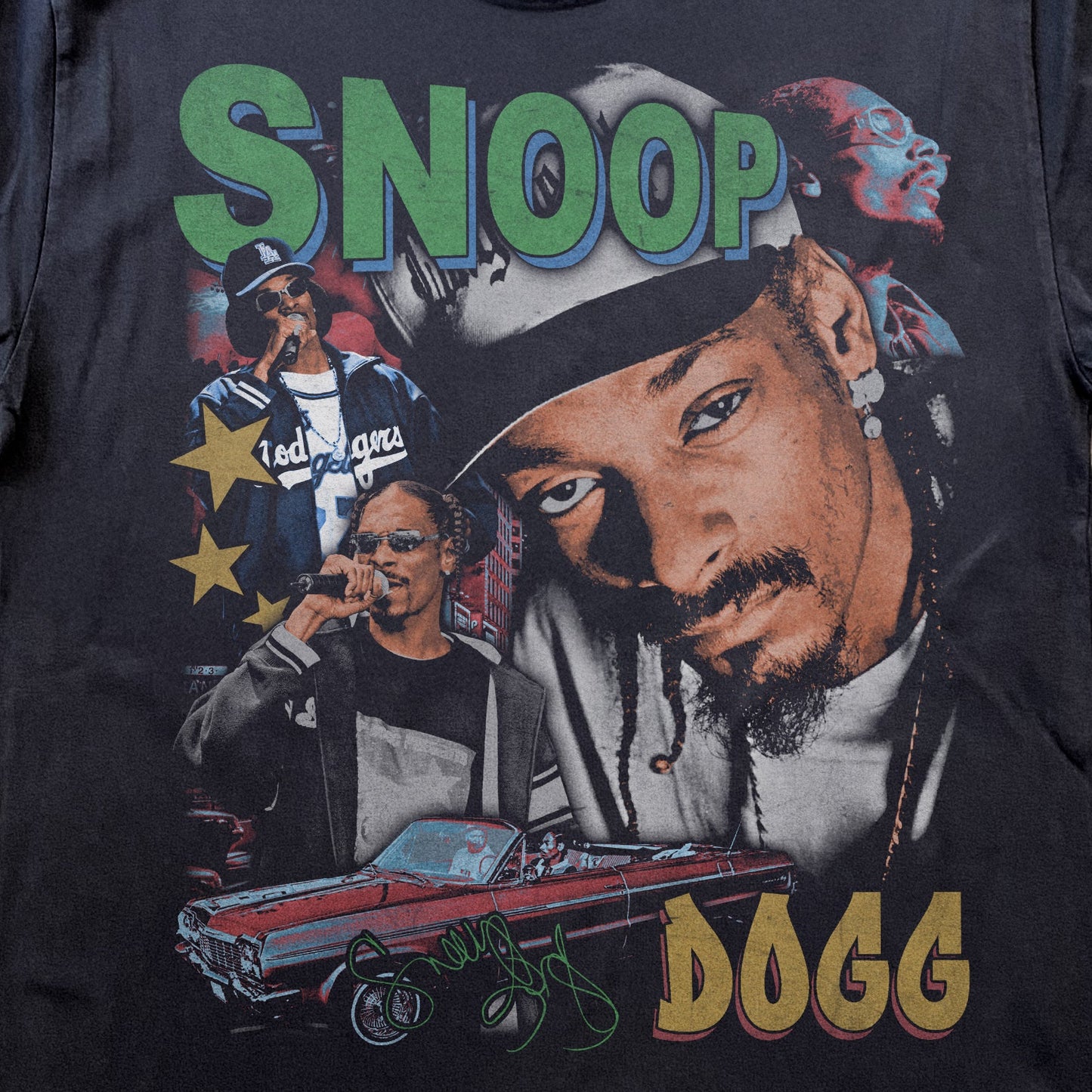 90s SNOOP DOGG HEAVYWEIGHT BLACK T-SHIRT