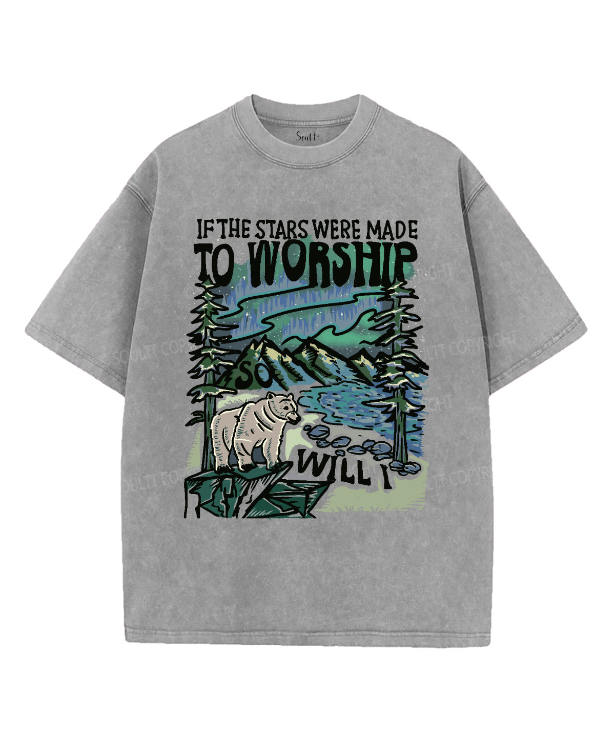 If The Star Were Made To Worship Washed Christian T-shirt