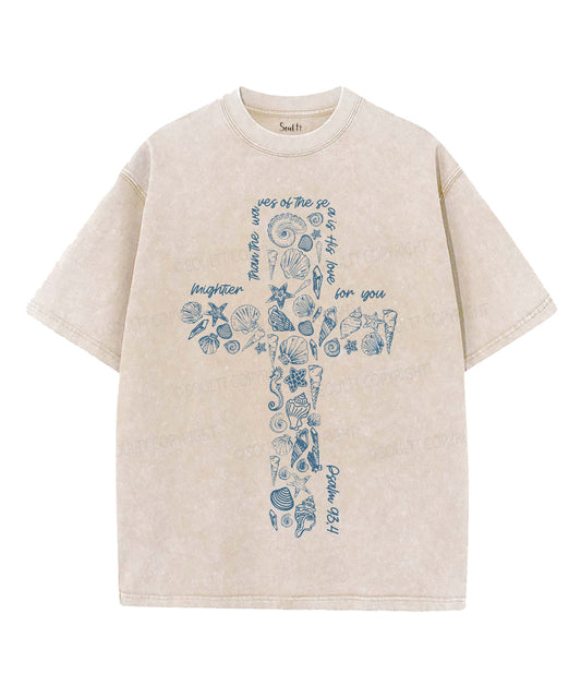 His Love For You Unisex Washed Christian T-shirt Style005