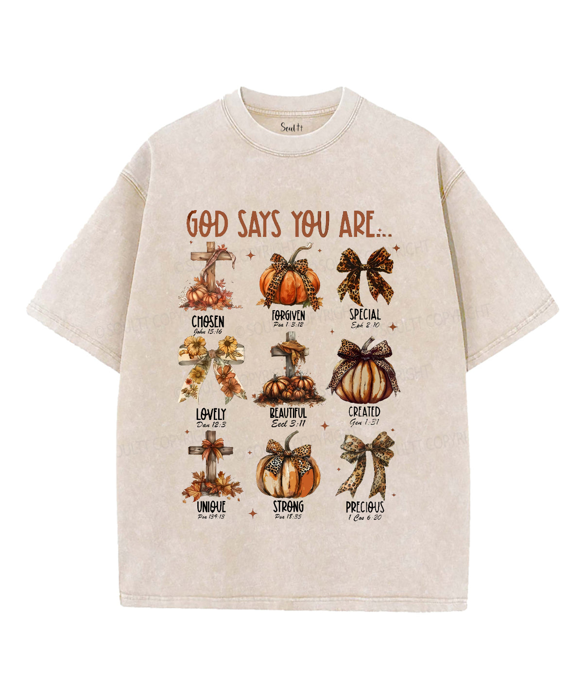 God Says You Are Unisex Washed Christian T-shirt Style002