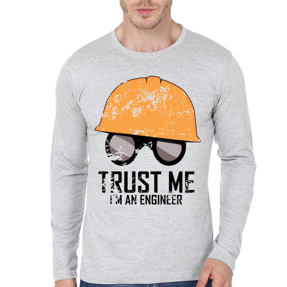 Engineer Grey Full Sleeve Tee Hoodie, Sweatshirt | VibeTeeNation.com