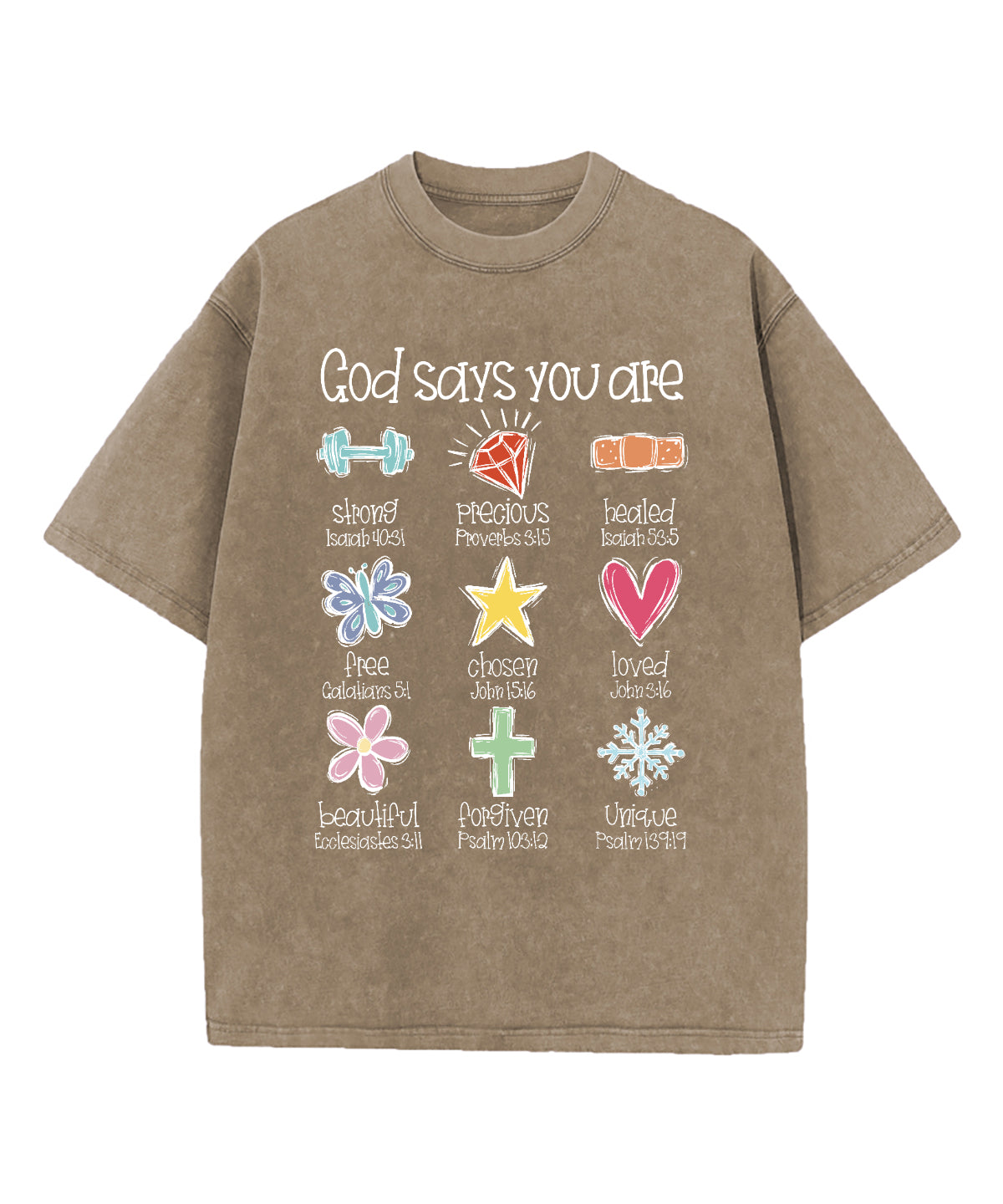 God Says You Are Washed Christian T-shirt Style001