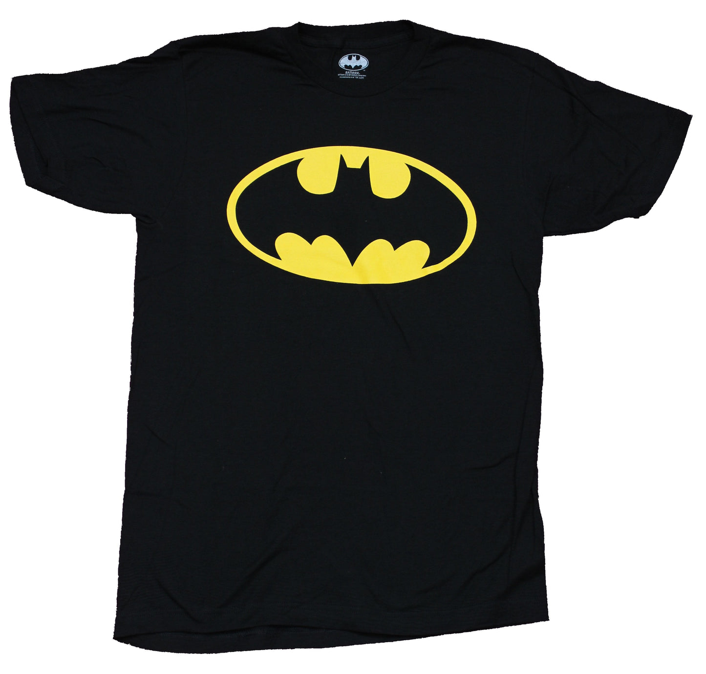 Batman Mens T-Shirt - Classic Yellow Oval Logo Style001