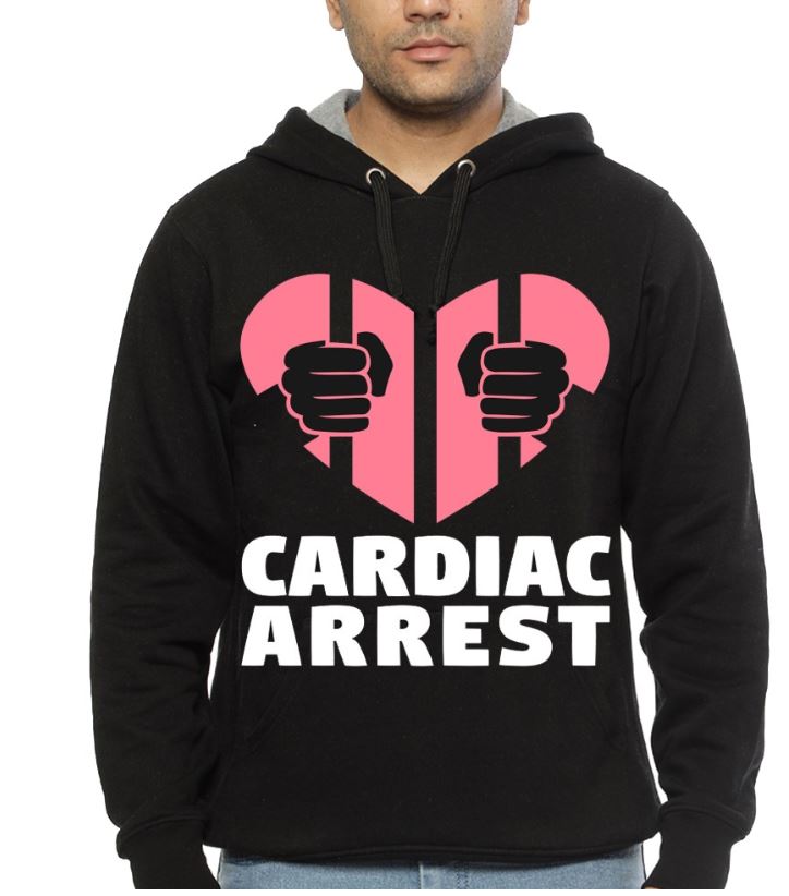 Cardiac Arrest â€“ Doctor Nurse Black Hoodie T-Shirts, Sweatshirt | VibeTeeNation.com