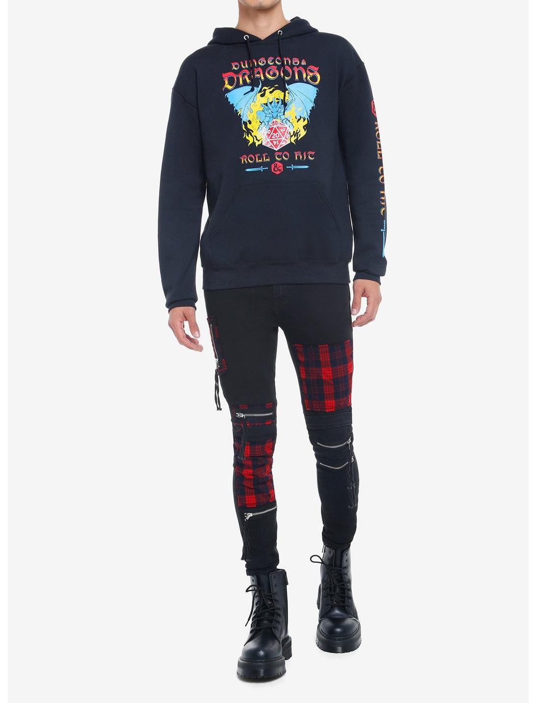 Black Dungeons and Dragons D&D Table Top Gaming- Roll To Hit Hoodie