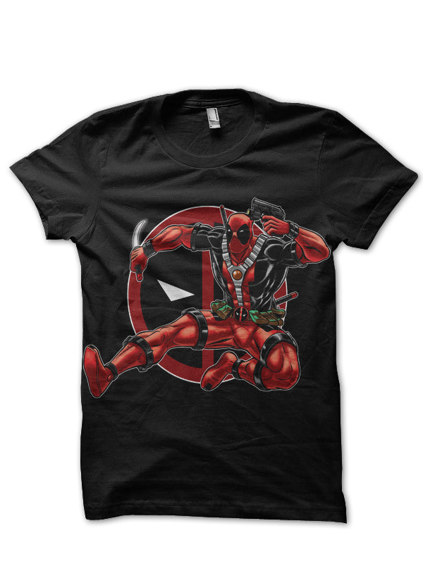 Flying Deadpool Black Tee Hoodie, Sweatshirt | VibeTeeNation.com