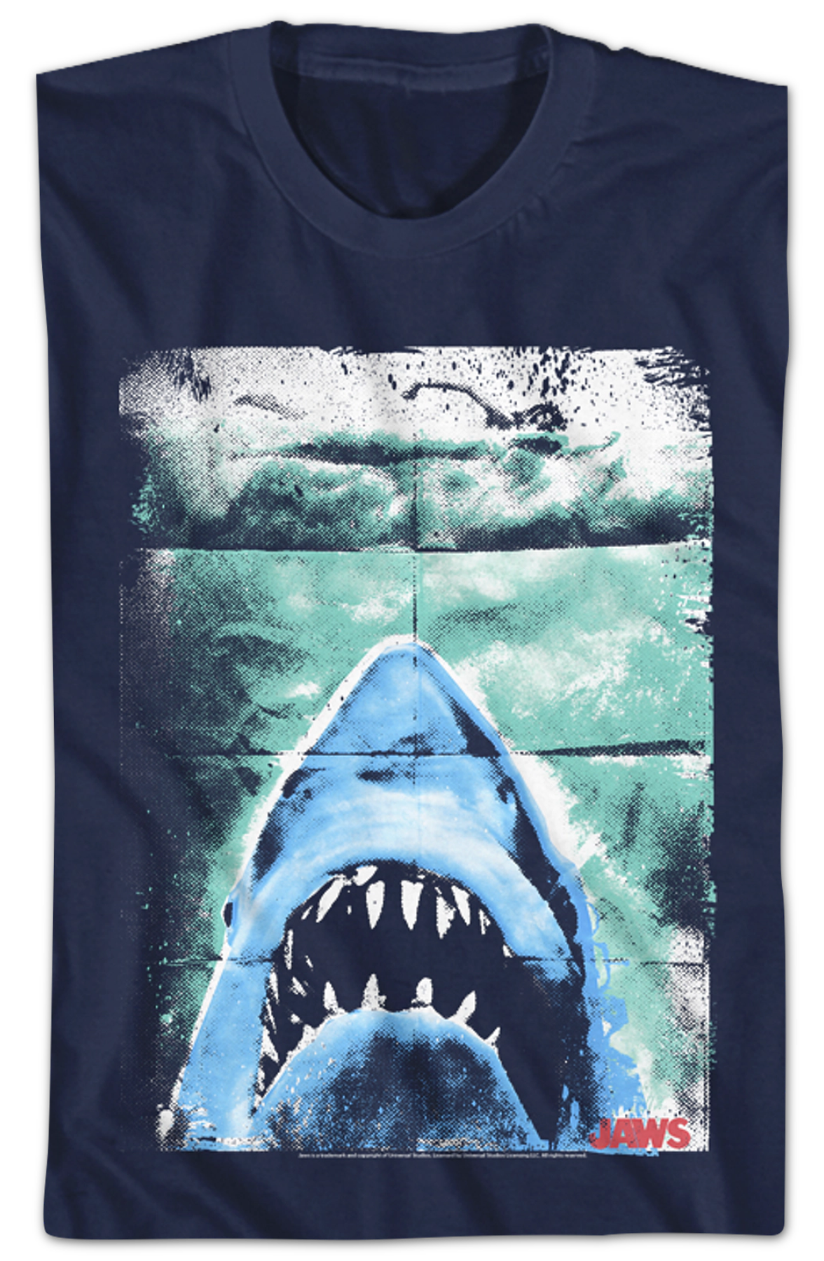 Folded Poster Jaws T-Shirt