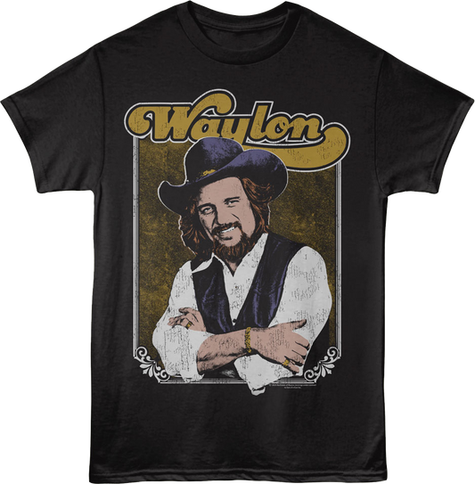 Framed Photo Waylon Jennings T-Shirt