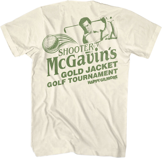 Front & Back Shooter McGavin's Golf Tournament Happy Gilmore T-Shirt