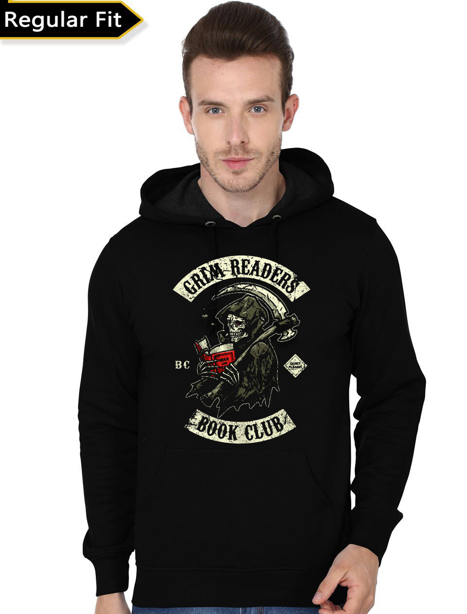 Grim Readers Book Club Black Hoodie T-Shirts, Sweatshirt | VibeTeeNation.com