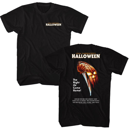 Halloween Poster Chest Hit Boyfriend Tee