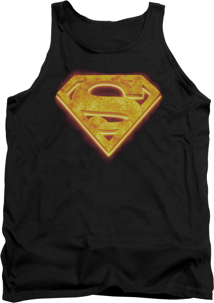 Hot Steel Logo Superman Tank Top