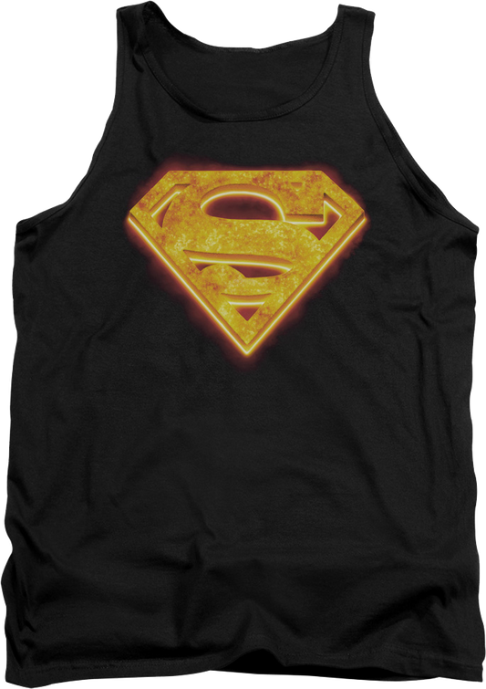 Hot Steel Logo Superman Tank Top