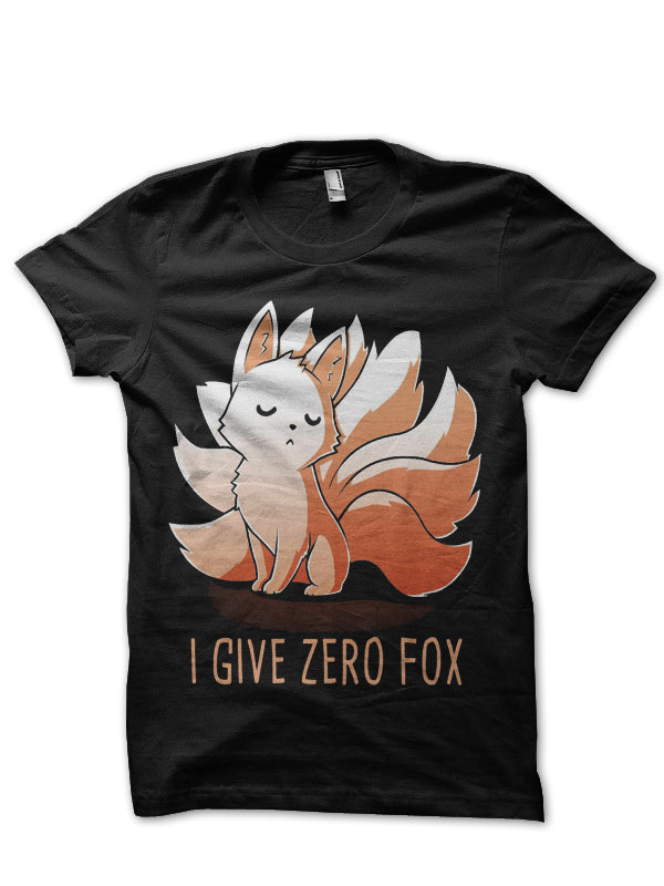I Give Zero Fox Black Half Sleeve T-Shirt Hoodie, Sweatshirt | VibeTeeNation.com