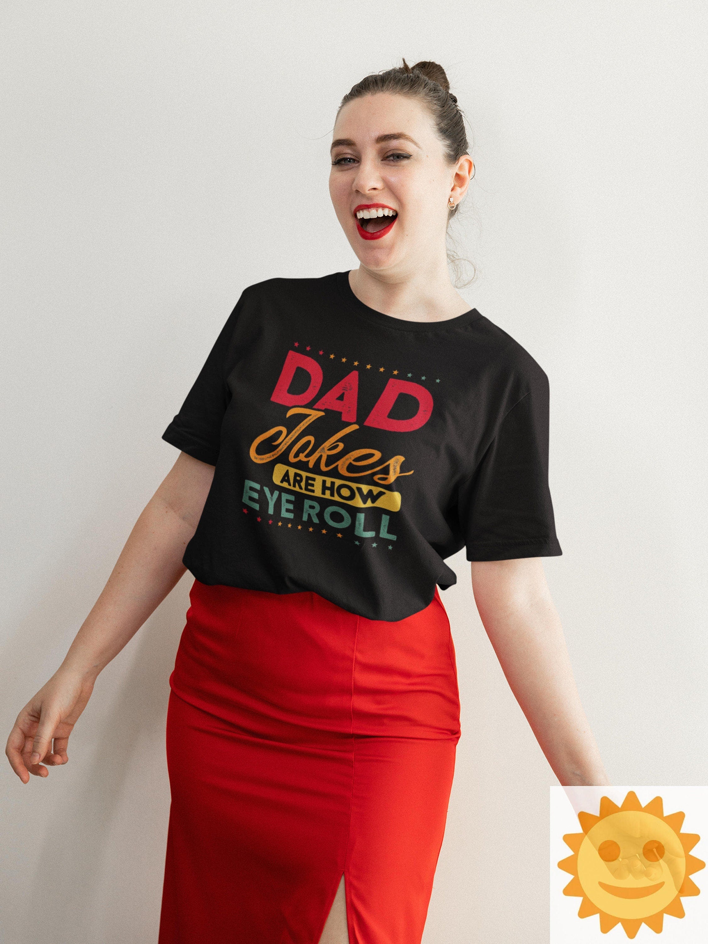Dad Jokes Are How Eye Roll Vintage T-Shirt, Dad Shirt, Daddy Shirt, Fathers Day Shirt, Father's Day Shirt, Dad... (Image 2)