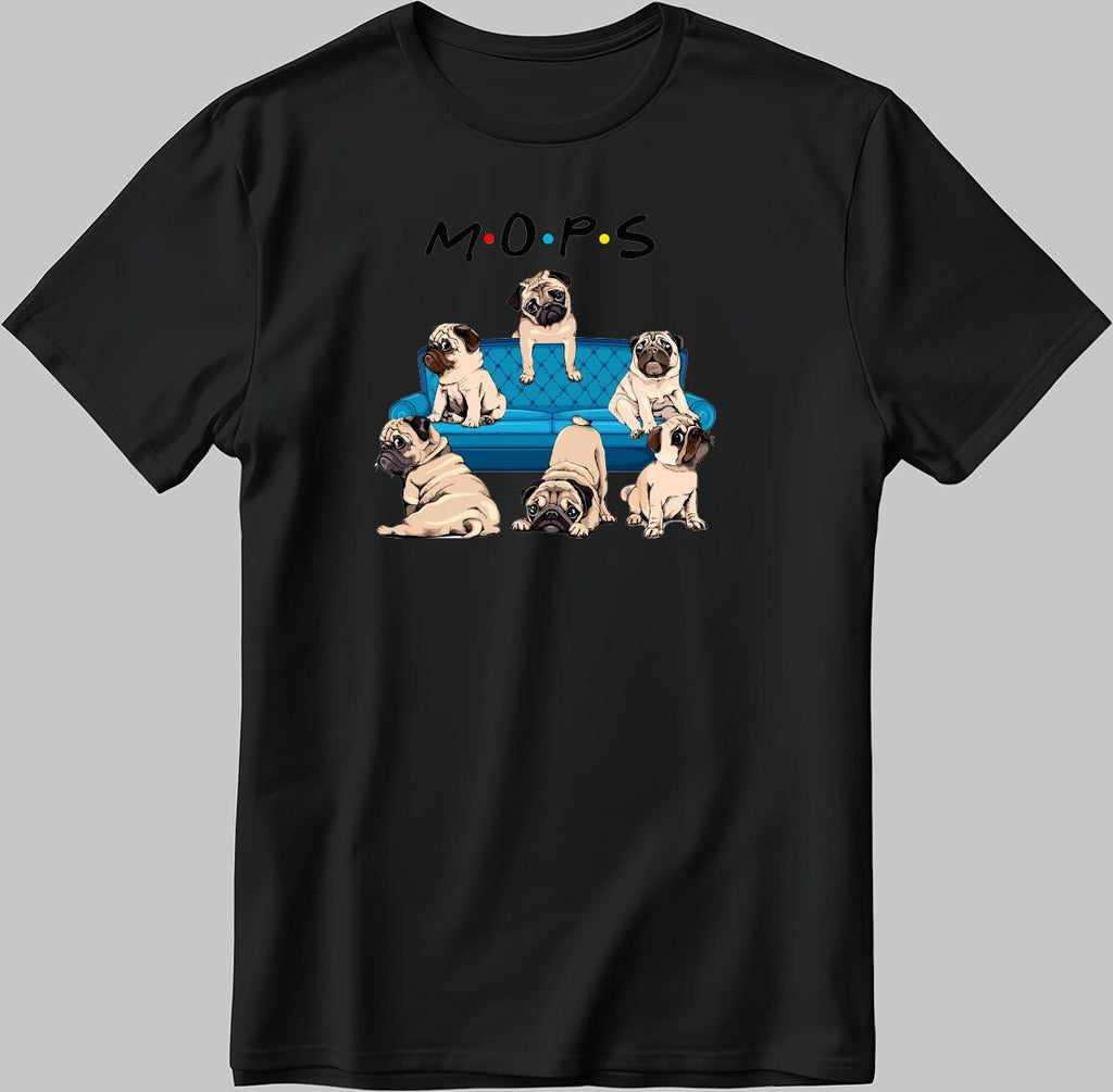 Sweet Pug Dog Mops Short Sleeve White-Black Men's / Women's T Shirt F133 Hoodie, Sweatshirt | VibeTeeNation.com (Image 1)