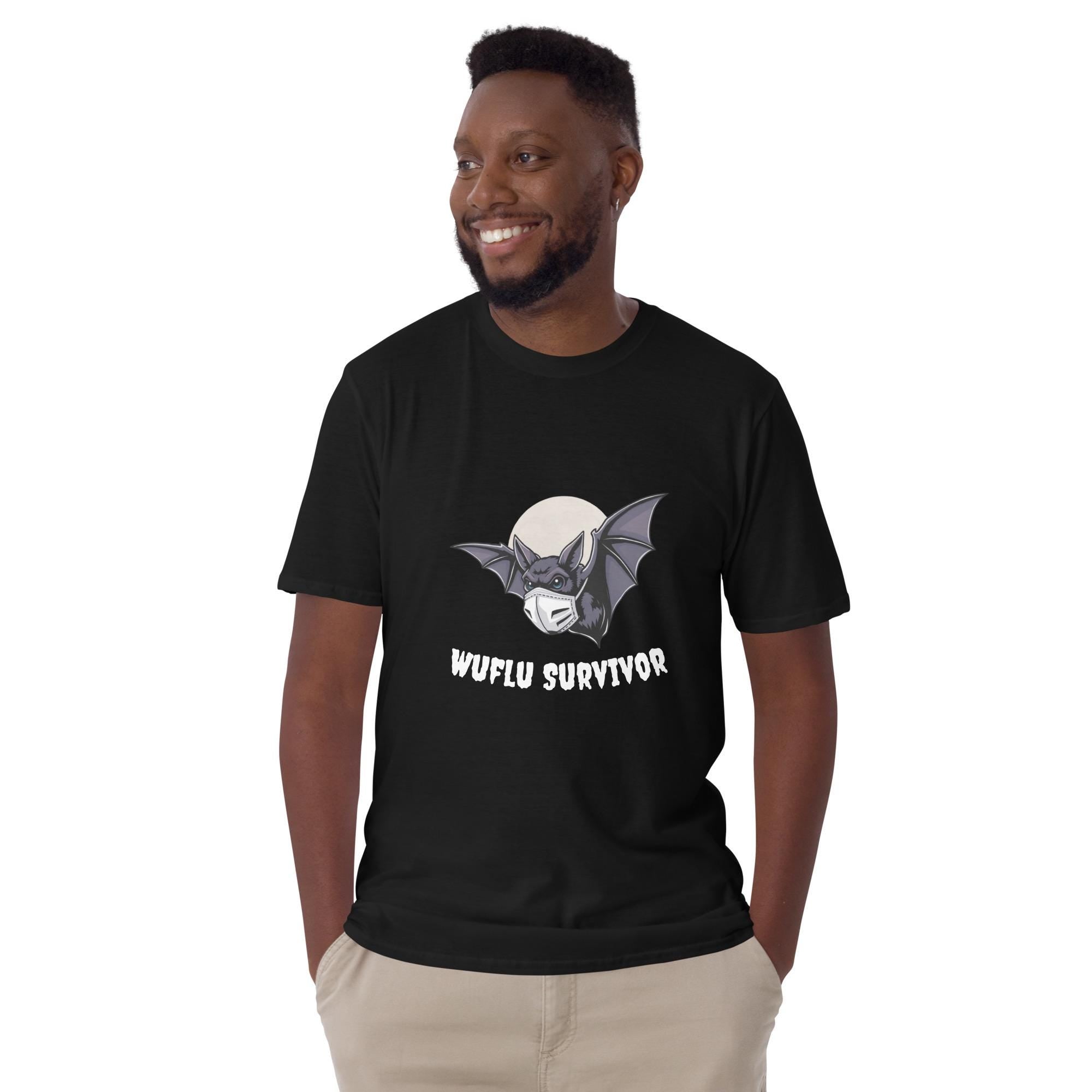 Wu-flu Wuflu Survivor Soft Style T-Shirt, Funny Quarantine Graphic Tee, Pandemic Survivor Shirt, Funny Shirt,... (Image 3)