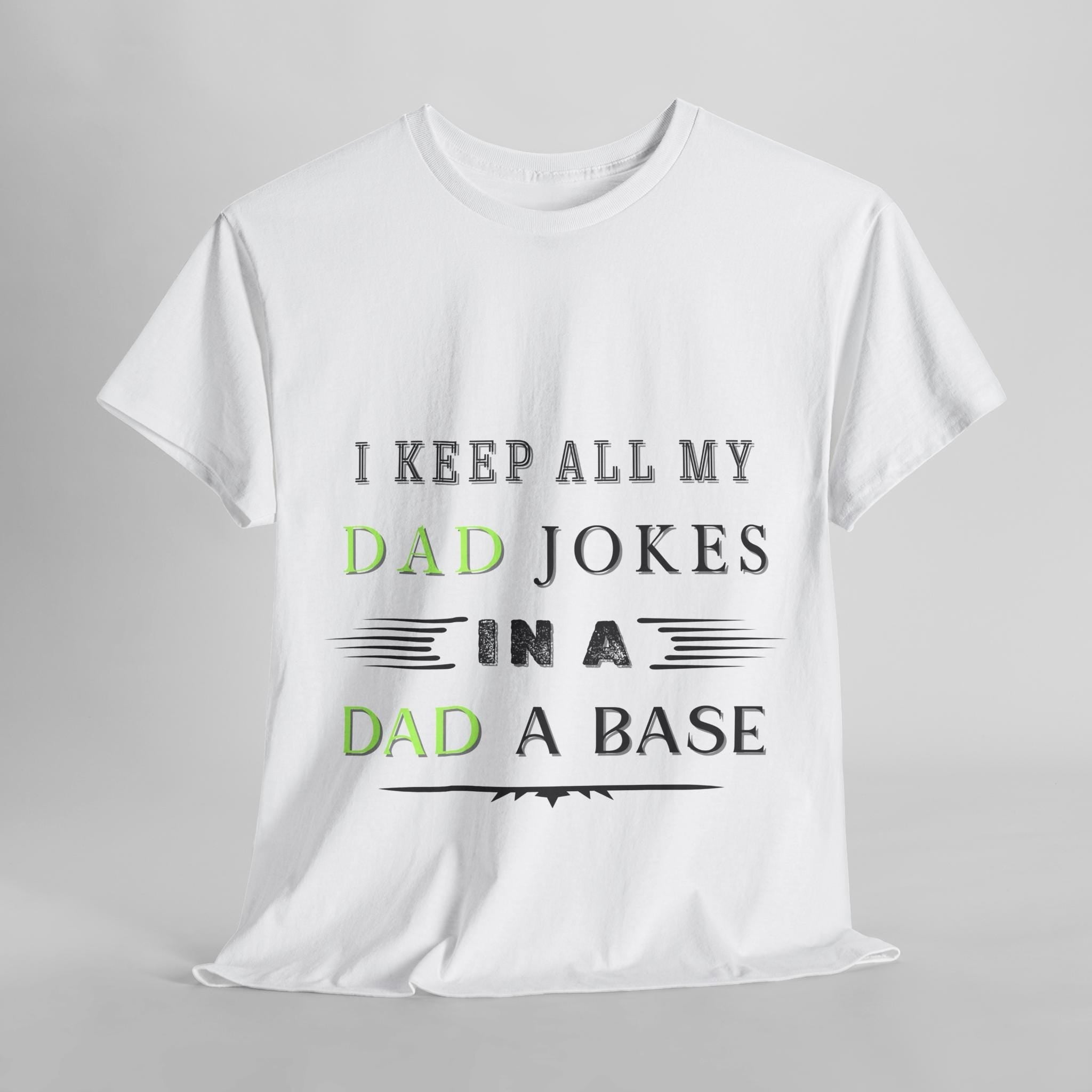 Funny Dad Jokes Unisex Heavy Cotton Tee, Perfect Gift for Father's Day, Dad's Birthday, Casual Wear, Humor... (Image 1)