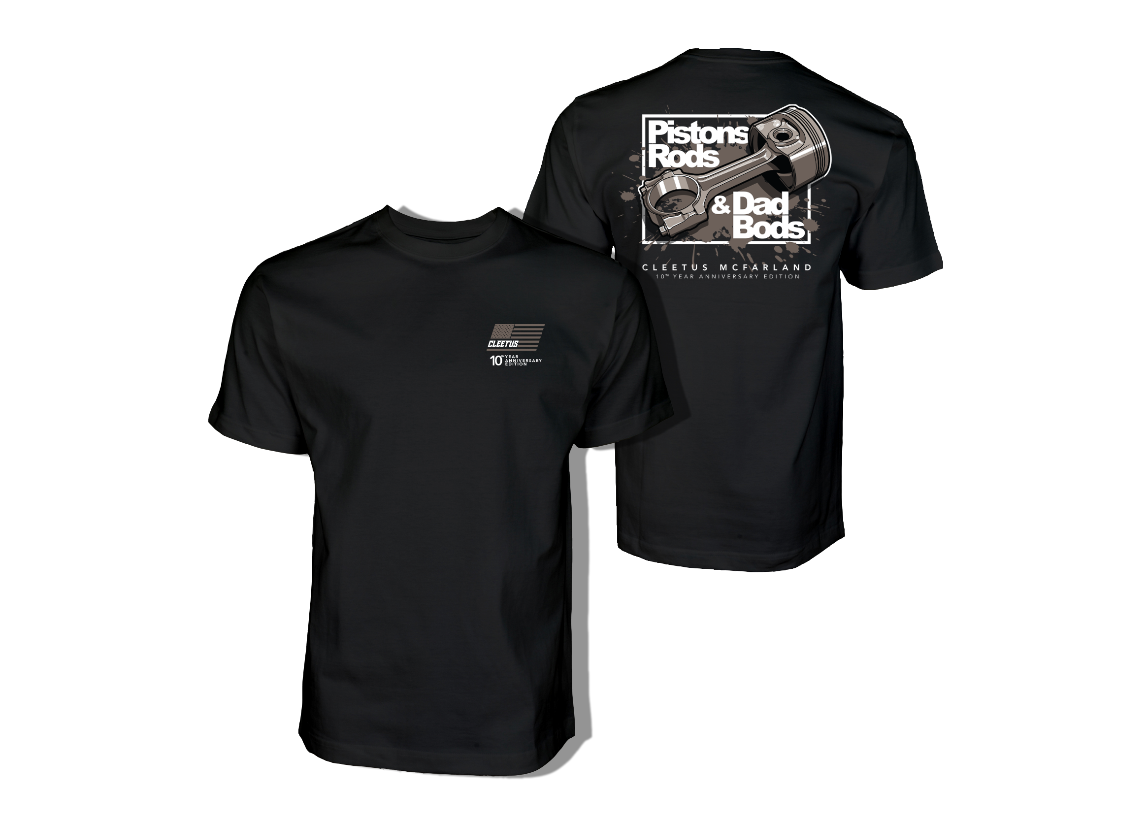 Piston Rods & Dad Bod Shirt Hoodie, Sweatshirt | VibeTeeNation.com (Image 1)